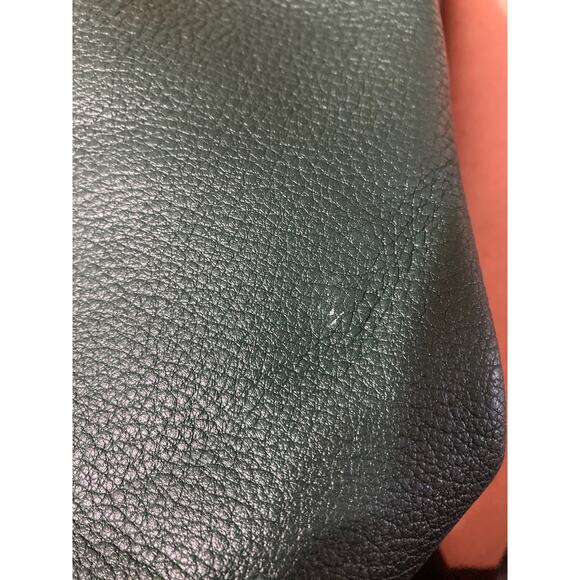 MICHAEL KORS, LARGE HUNTER GREEN PEBBLED LEATHER SHOULDER BAG - Picture 16 of 16